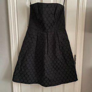 White House Black Market Strapless Polka Dot Mini Dress